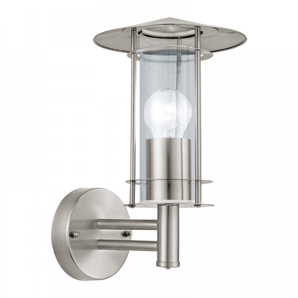 Lamparas Eglo Aplique Exterior Acero Inox. Lisio 30184