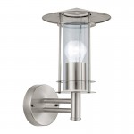 Lamparas Eglo Aplique Exterior Acero Inox. Lisio 30184