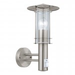 Lamparas Eglo Aplique Exterior Acero Sensor Lisio 30185