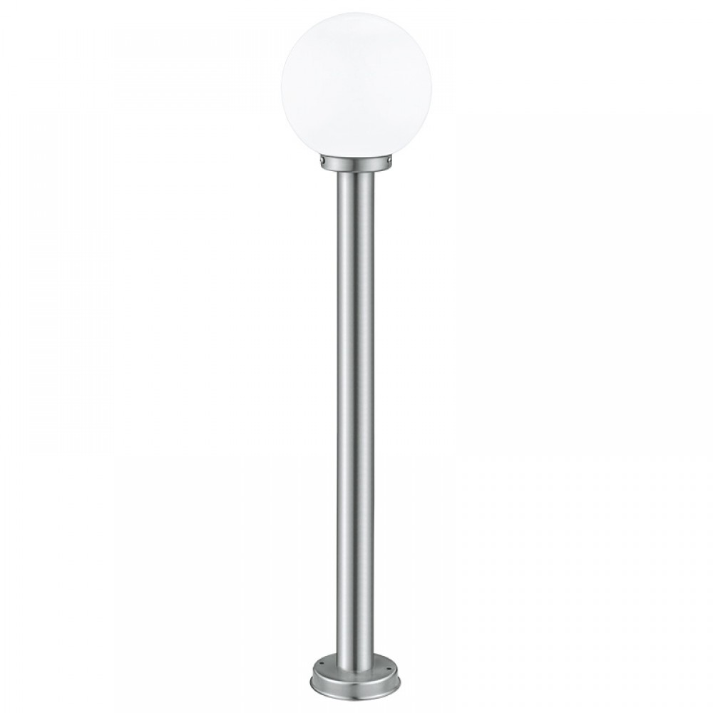 Lamparas Eglo Pedestal Led Exterior Acero Nisia 30207