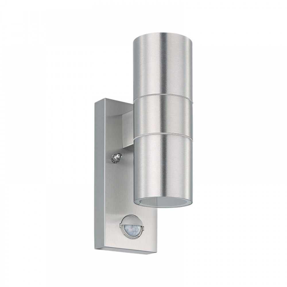 Lamparas Eglo Aplique Led Exterior Acero Sensor Riga 5 32898