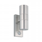 Lamparas Eglo Aplique Led Exterior Acero Sensor Riga 5 32898