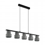 Lamparas Eglo Lampara Vintage Hilcott Lineal 5L 39855