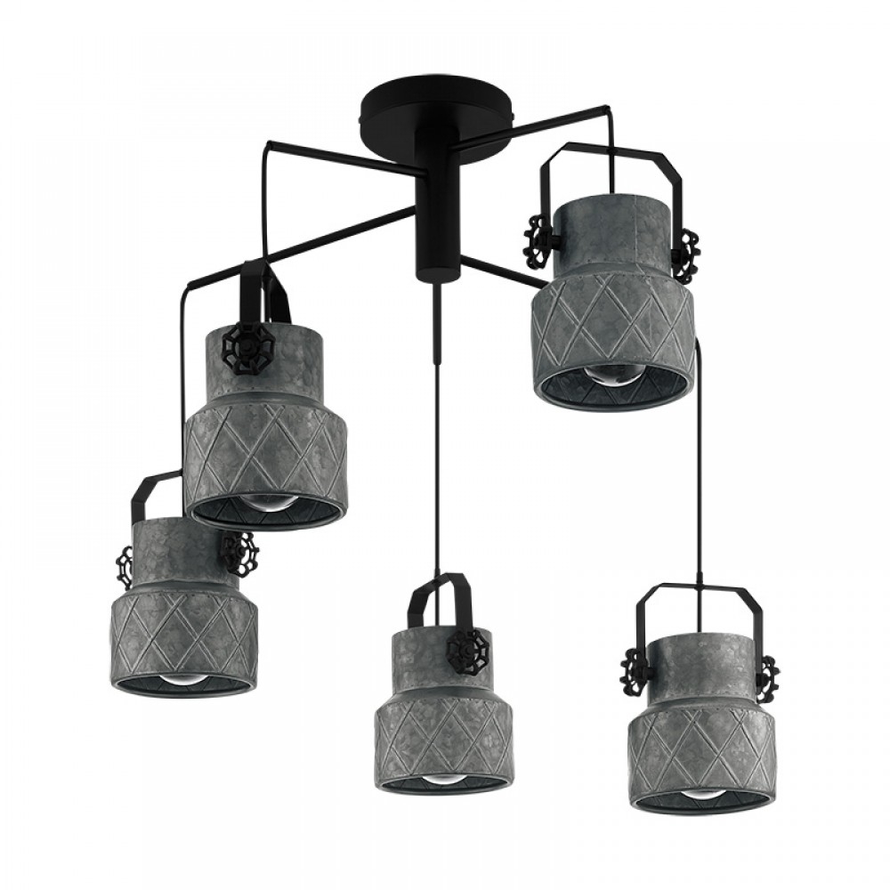 Lamparas Eglo Lampara Vintage Hilcott 5L 39856