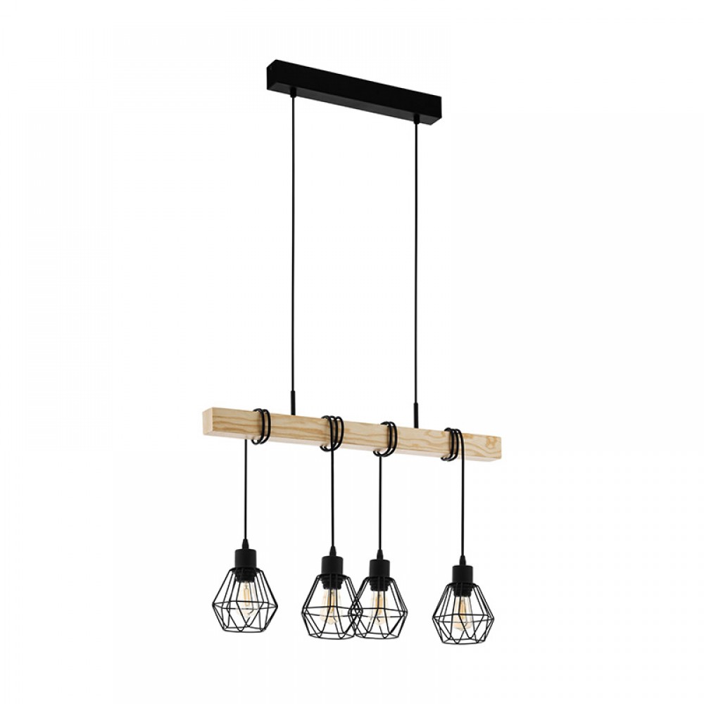 Lamparas Eglo Colgante Vintage Townshend 5 43132