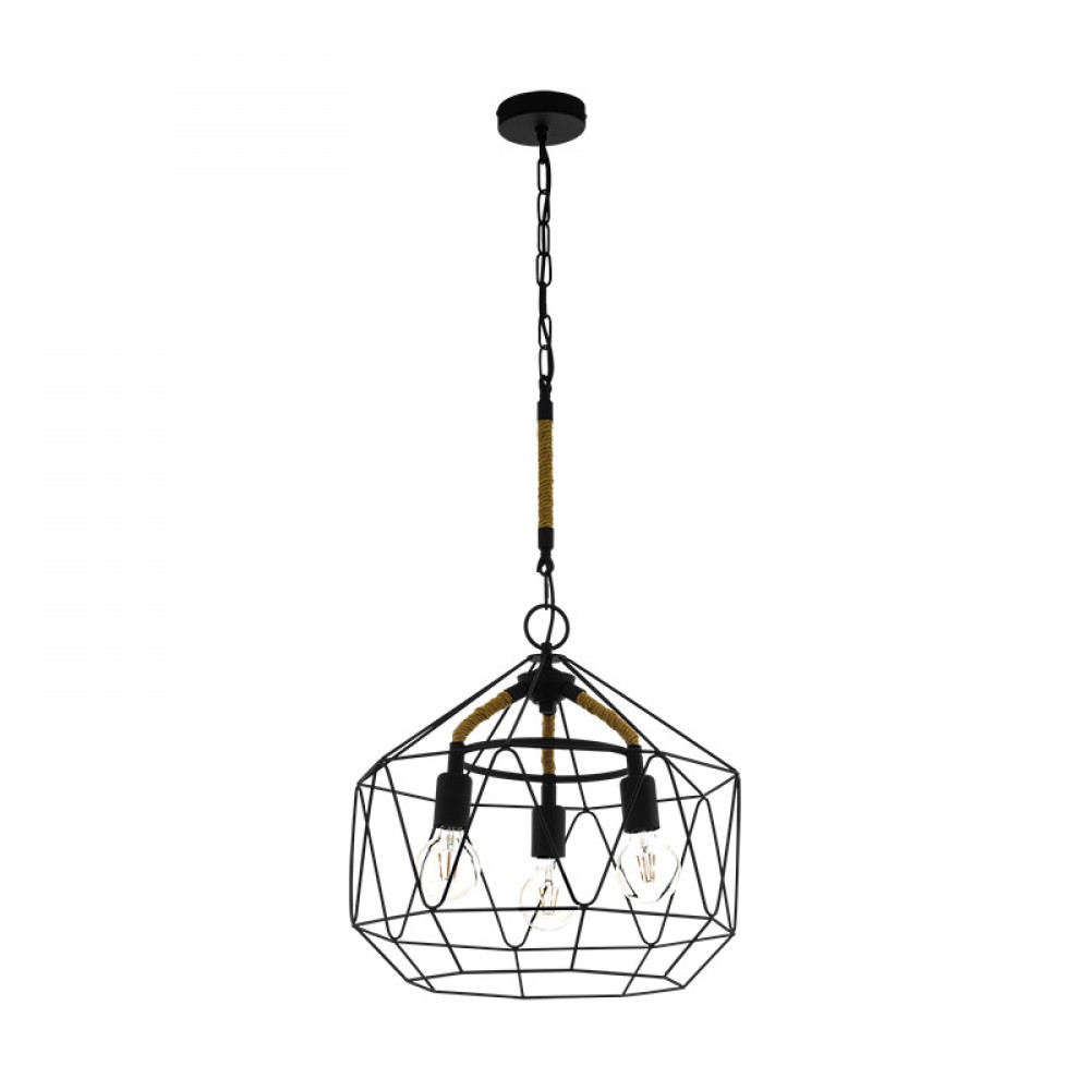 Lamparas Eglo Lampara Vintage Cottingham 3L 43329