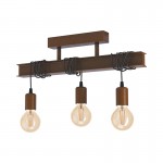 Lamparas Eglo Lampara Townshend 4 Marron 43522