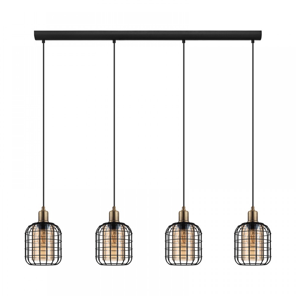 Lamparas Eglo Lampara Chisle Negro 43528