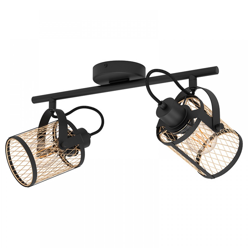 Lamparas Eglo Lampara Dellow Negro 43532
