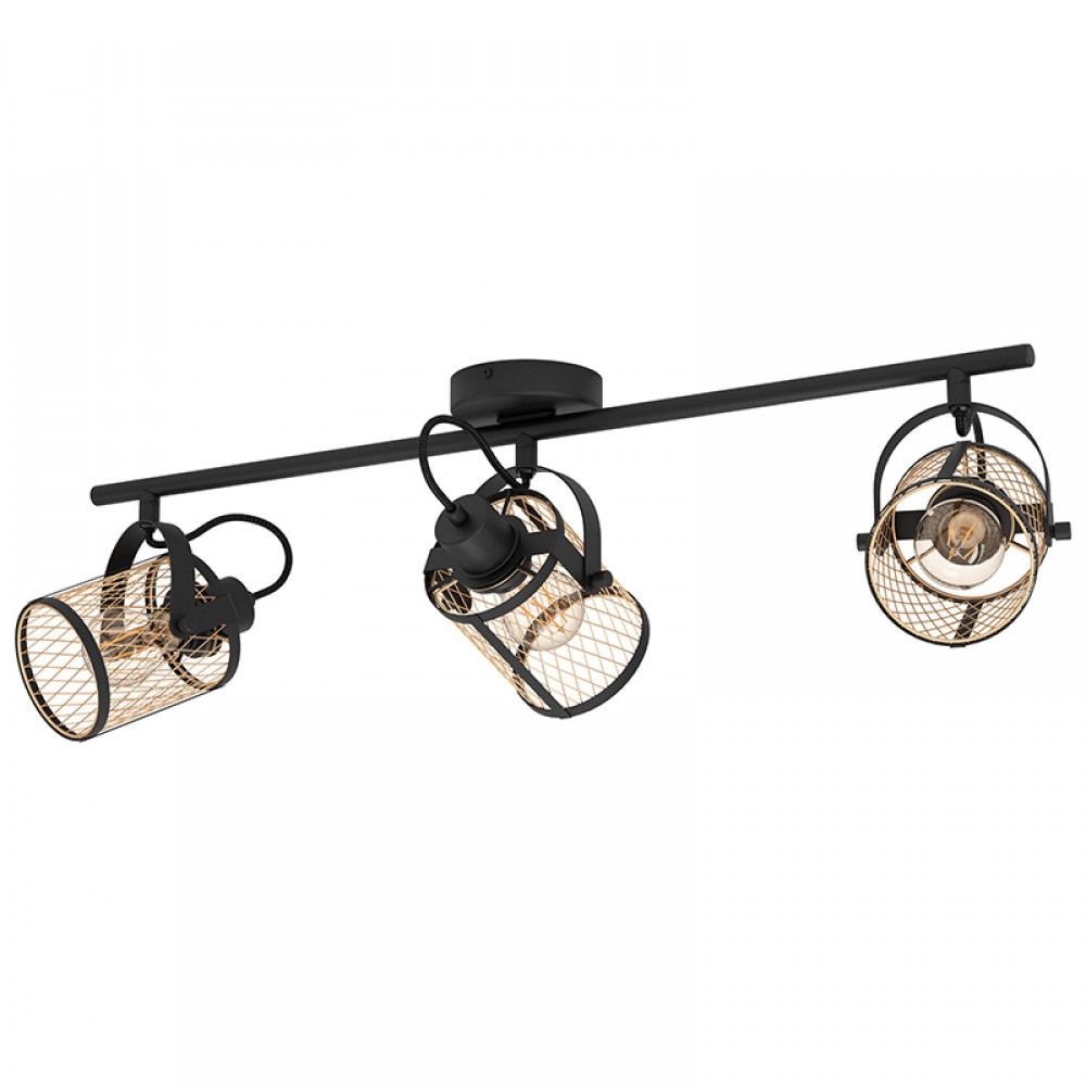 Lamparas Eglo Lampara Dellow Negro 43533