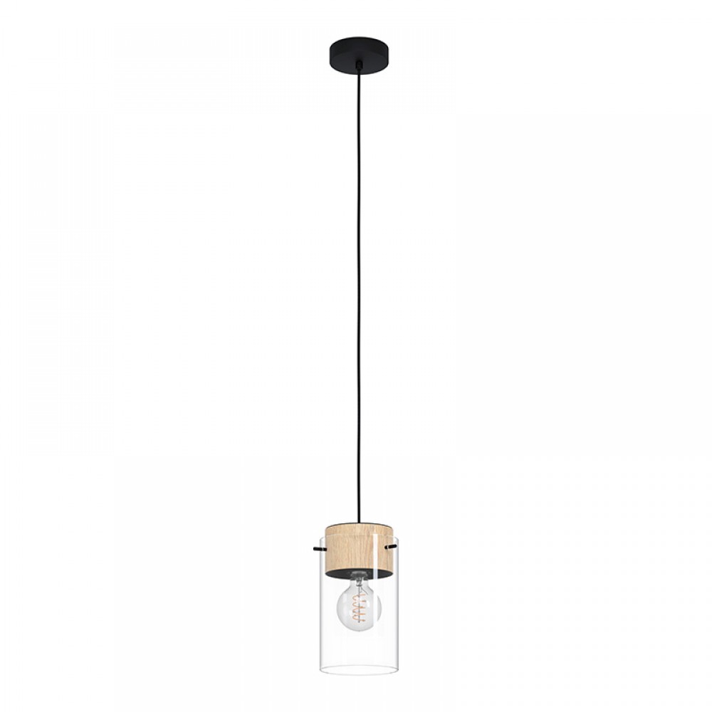 Lamparas Eglo Lampara Madreselva Negro 43545