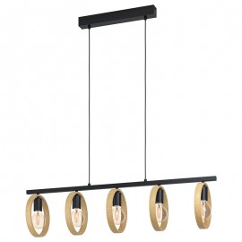Lamparas Eglo Lampara Ipsden Negro 43552