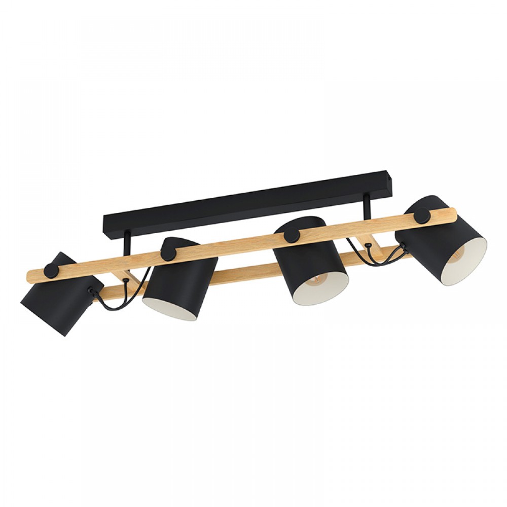 Lamparas Eglo Lampara Hornwood Negro 43558