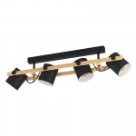 Lamparas Eglo Lampara Hornwood Negro 43558