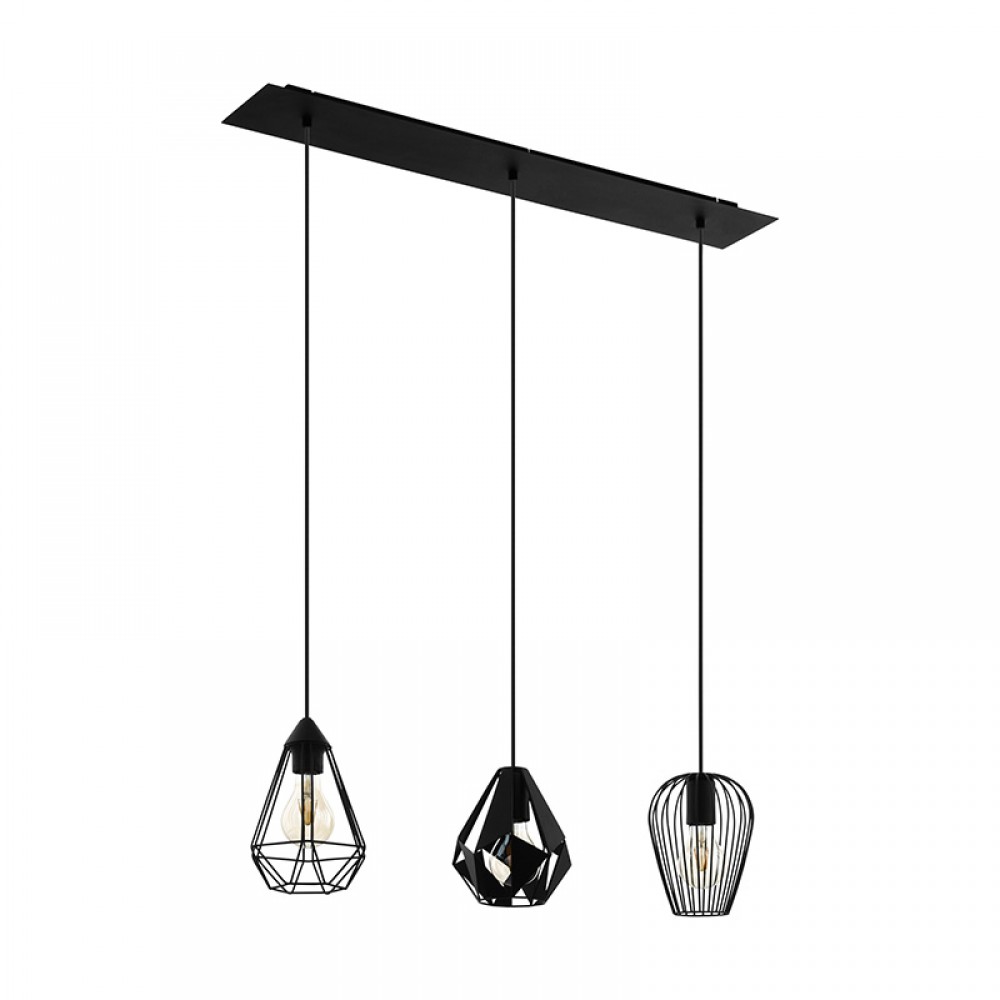 Lamparas Eglo Lampara Distaff Negro 43581