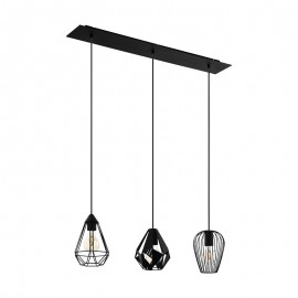 Lamparas Eglo Lampara Distaff Negro 43581