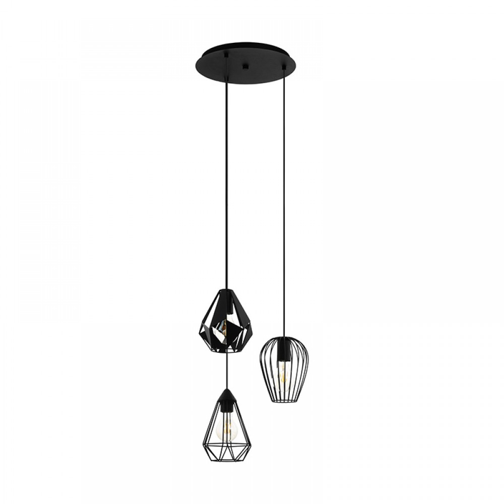 Lamparas Eglo Lampara Distaff Negro 43582