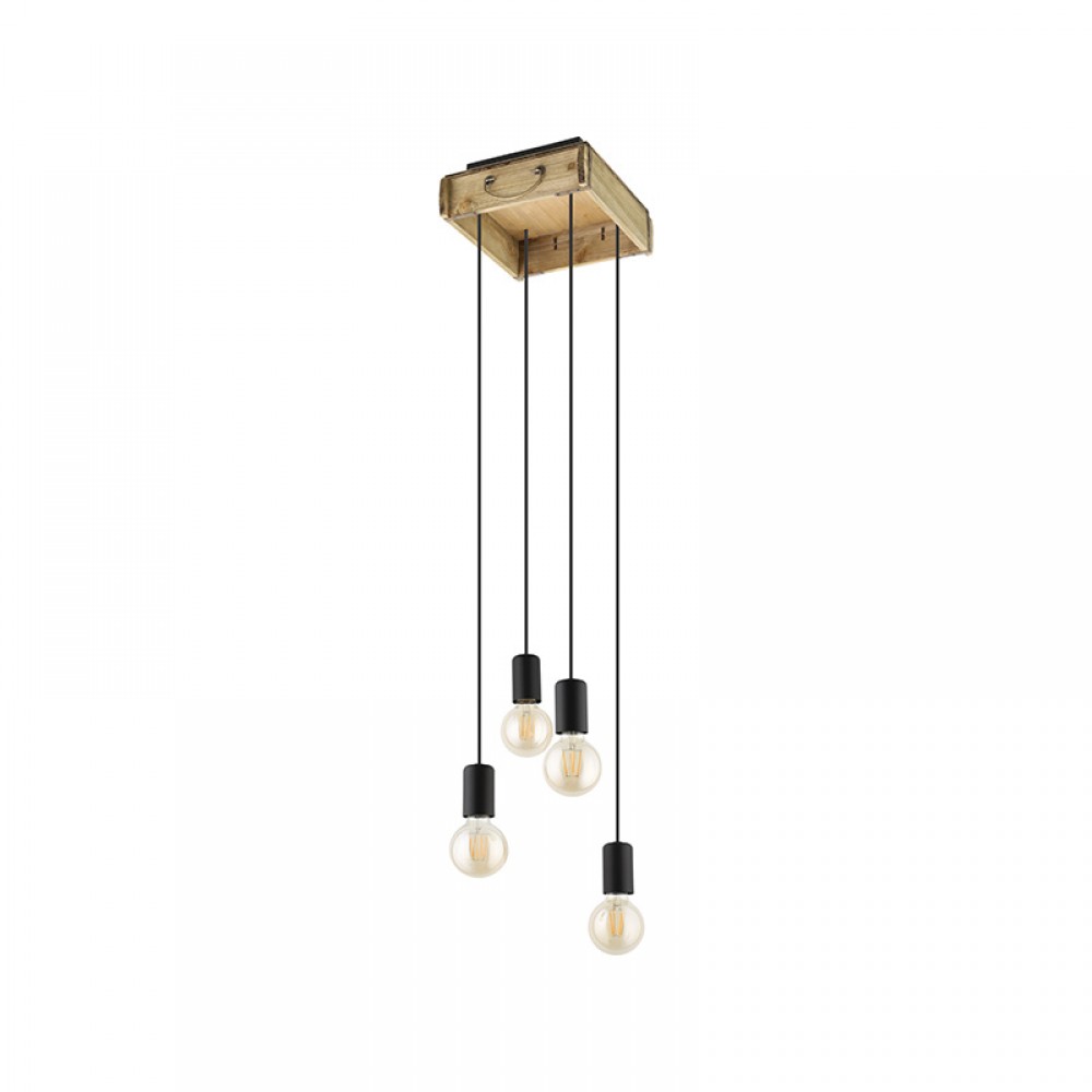 Lamparas Eglo Lampara Wootton Marron 43591