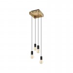 Lamparas Eglo Lampara Wootton Marron 43591