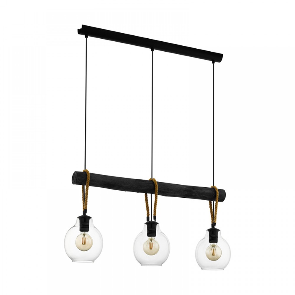 Lamparas Eglo Lampara Roding Negro 43618