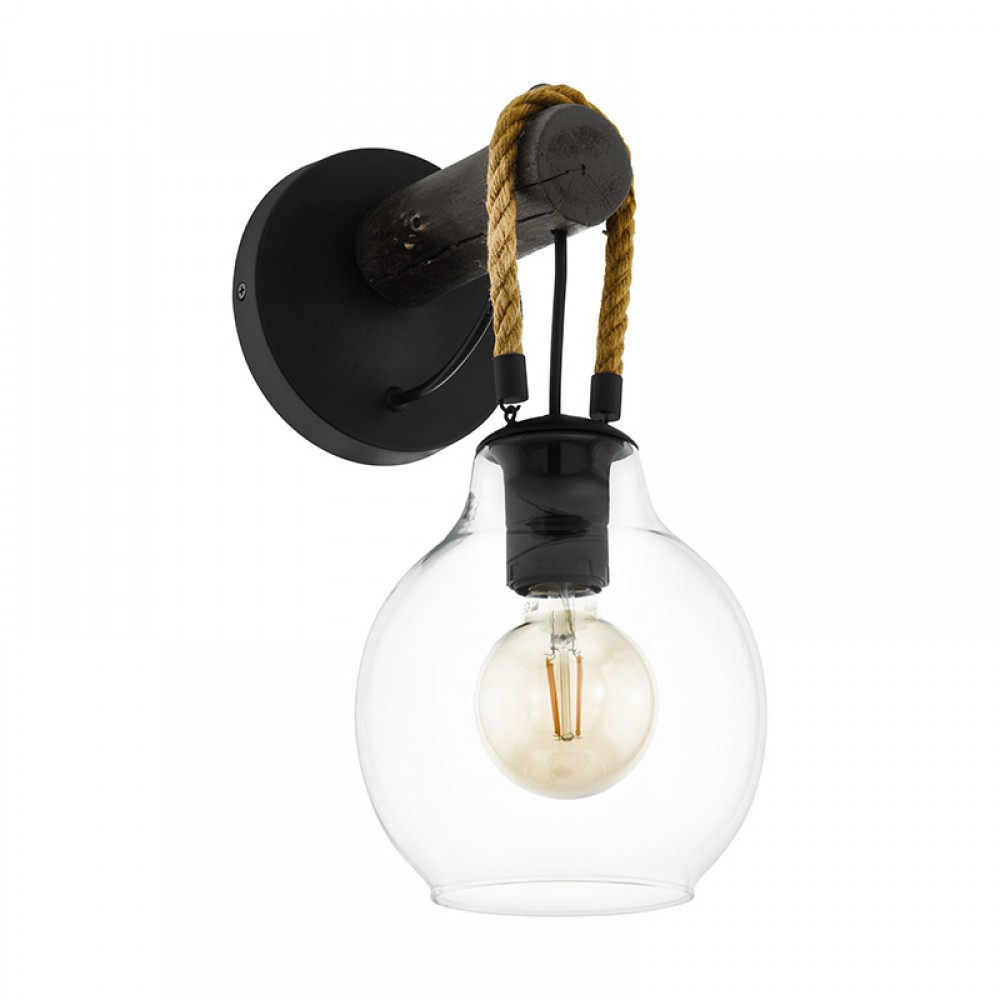 Lamparas Eglo Lampara Roding Negro 43619