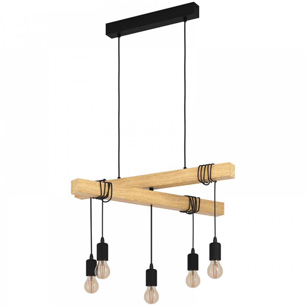 Lamparas Eglo Lampara Townshend Negro 43629