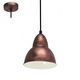 Lamparas Eglo Colgante Vintage Truro Cobre Viejo 49235