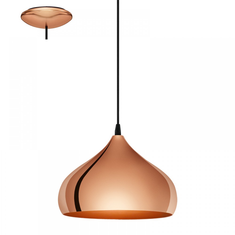 Lamparas Eglo Colgante Vintage Hapton Cobre 49449