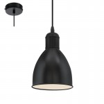 Lamparas Eglo Colgante Vintage Priddy Negro 49464