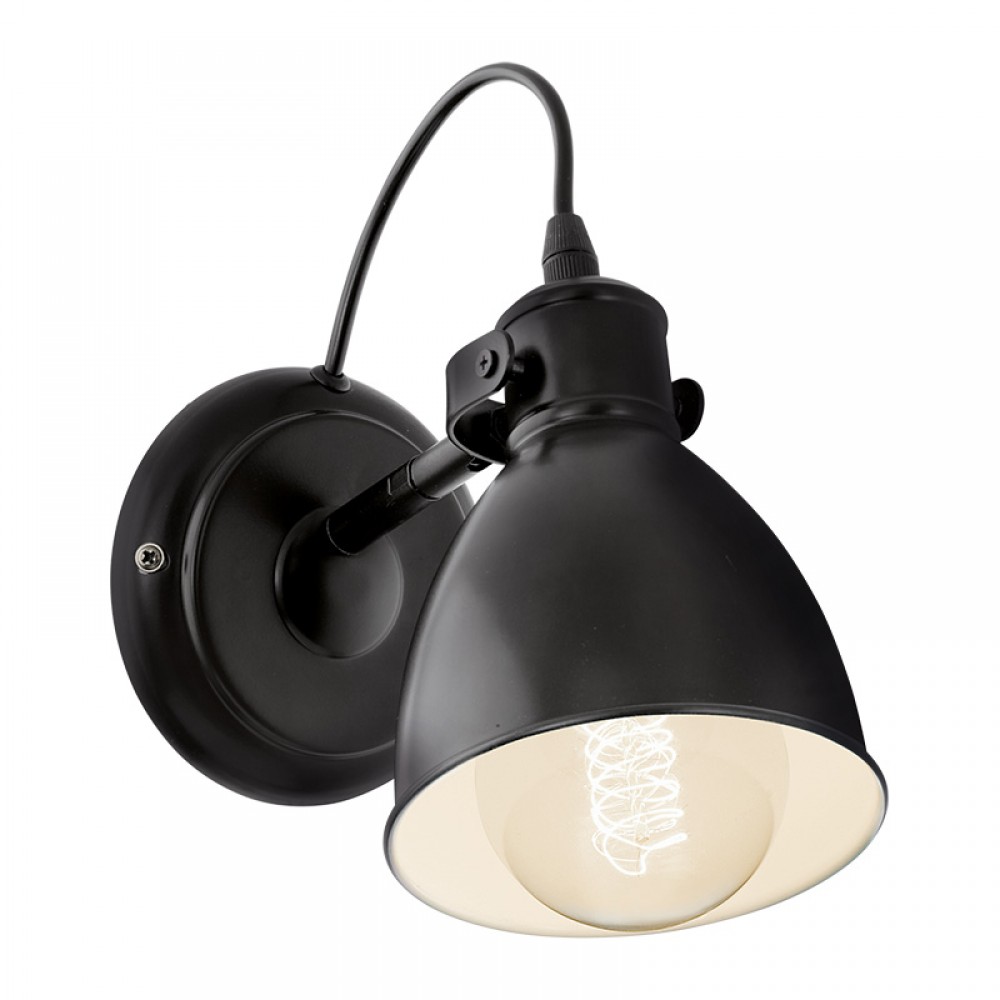 Lamparas Eglo Aplique Vintage Priddy Negro 49468