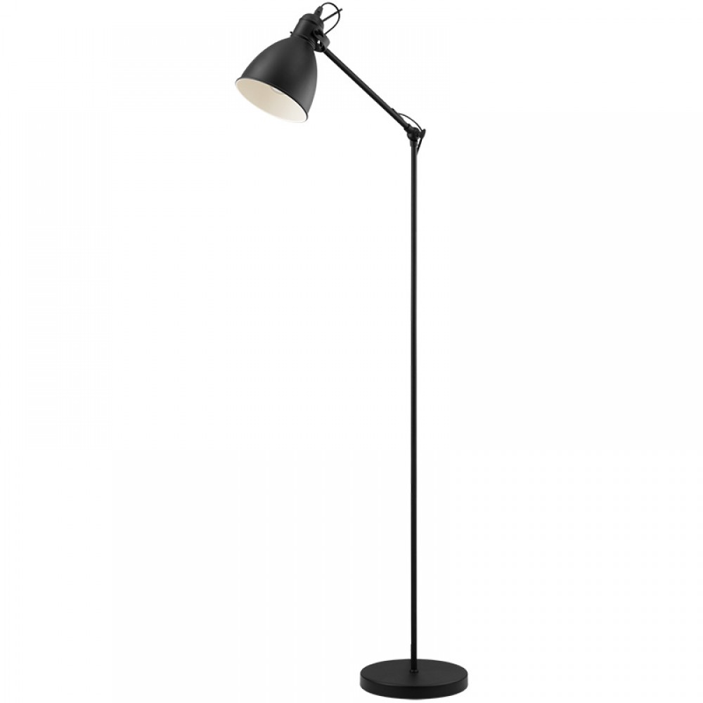 Lamparas Eglo Pie Ariculado Vintage Priddy Negro 49471