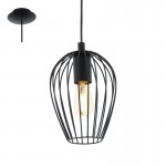 Lamparas Eglo Colgante Vintage Newtown Negro 49477
