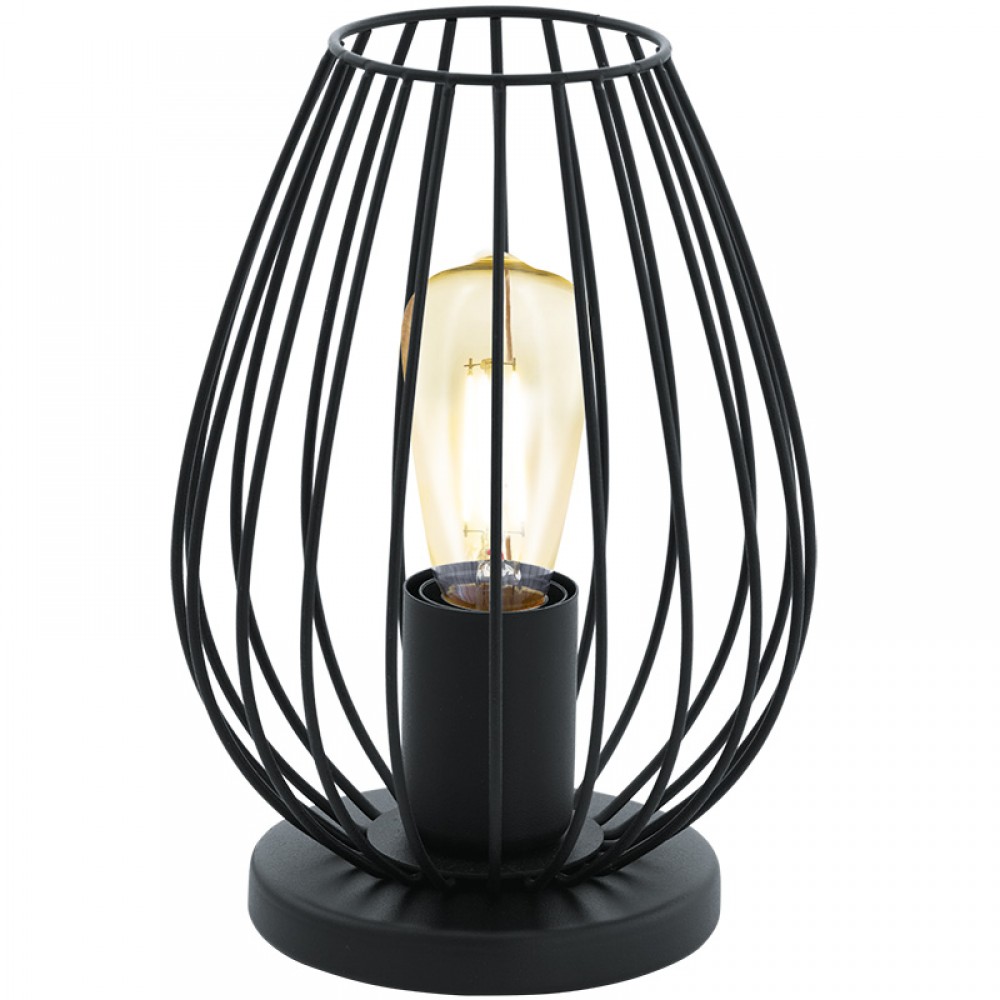 Lamparas Eglo Sobremesa Vintage Newtown Negro 49481