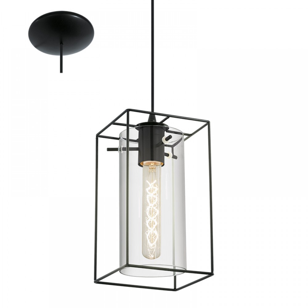 Lamparas Eglo Colgante Vintage Loncino 1 Luz 49495
