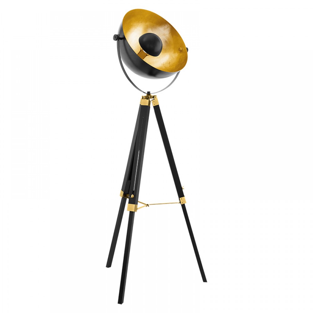 Lamparas Eglo Pie Vintage Covaleda Negro 49618