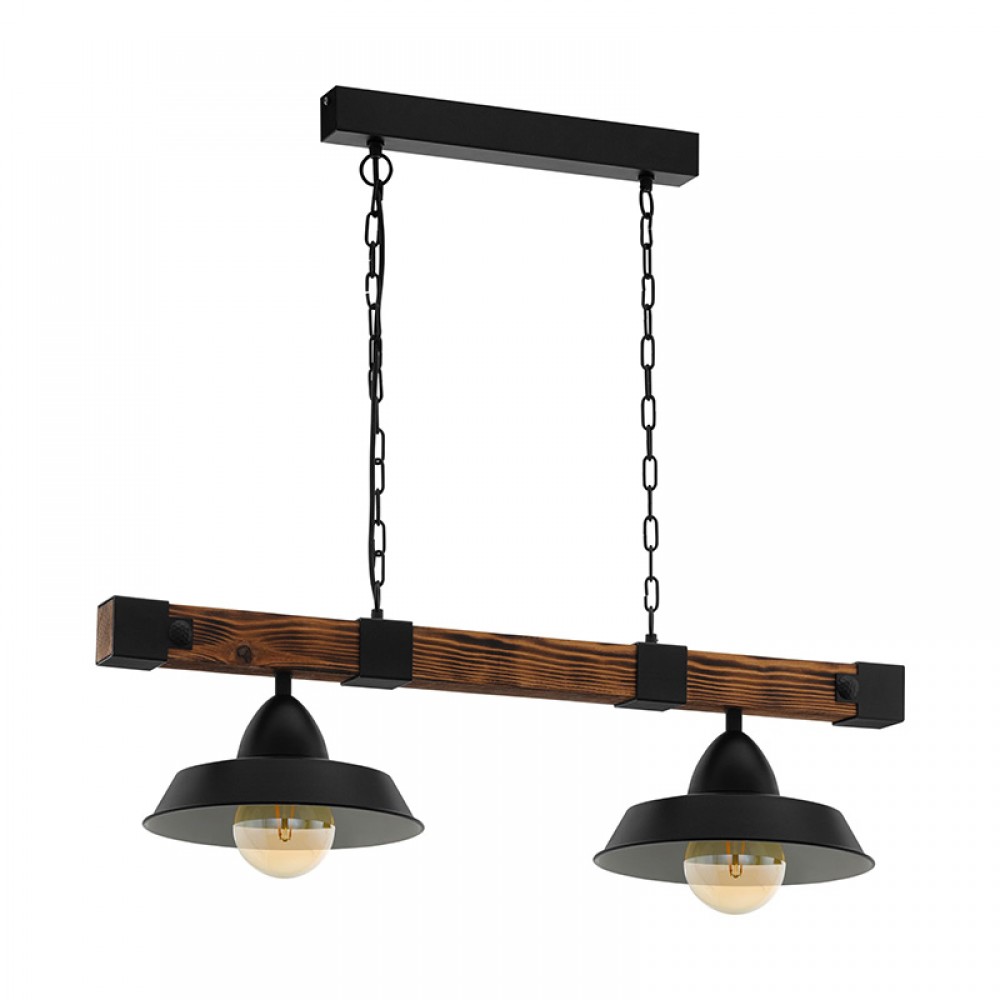 Lamparas Eglo Lampara Oldbury Negro 49684