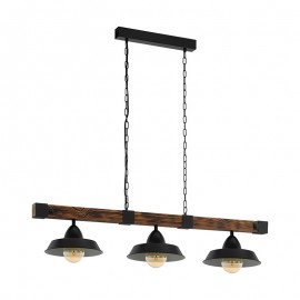 Lamparas Eglo Lampara Oldbury Negro 49685