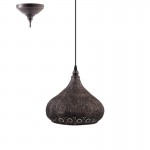 Lamparas Eglo Colgante Vintage Melilla Marron 49714