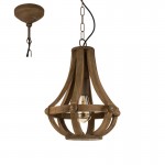 Lamparas Eglo Colgante Vintage Kinross Marron 49724