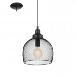 Lamparas Eglo Colgante Vintage Straiton Negro 49736