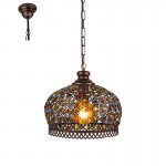 Lamparas Eglo Colgante Vintage Jadida Cobre 49764