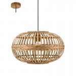 Lamparas Eglo Colgante Vintage Amsfield Madera 49771