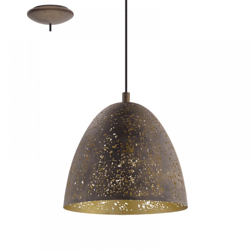 Lamparas Eglo Colgante Vintage Safi Marron 49814