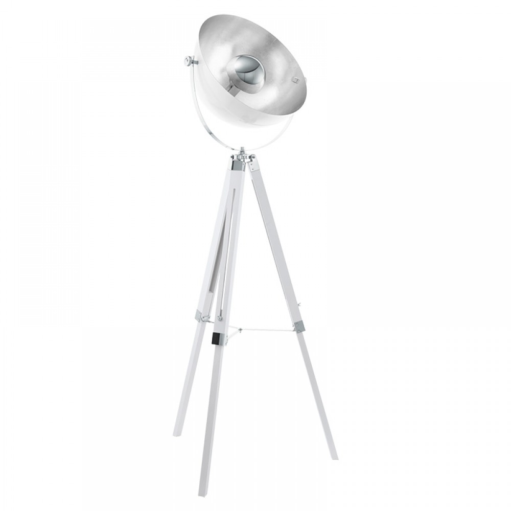 Lamparas Eglo Pie Vintage Covaleda Plata 49877