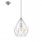 Lamparas Eglo Lampara Carlton Plata 49935