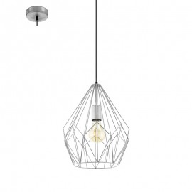 Lamparas Eglo Lampara Carlton Plata 49935