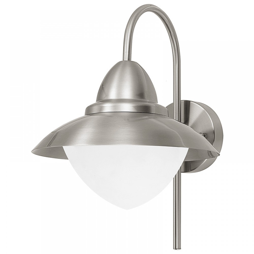 Lamparas Eglo Aplique Exterior Acero Inox. Sidney 83966
