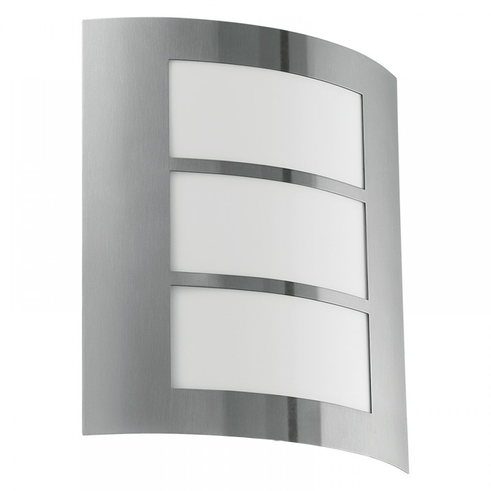 Lamparas Eglo Aplique Led Exterior Acero City 88139