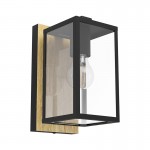 Lamparas Eglo Aplique Budrone Negro-Marron 900289