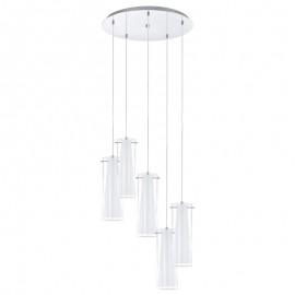 Lamparas Eglo Colgante Pinto E27 5 Luces 93003